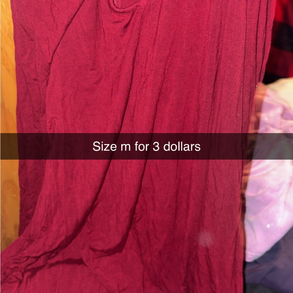 Red Long Sleeve Top